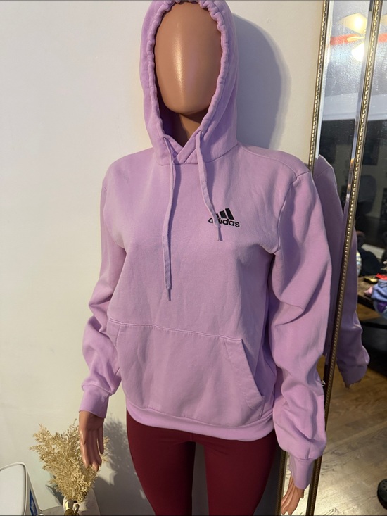 adidas Sweaters - adidas Lavender/Pastel Purple Hoodie with Black Logo